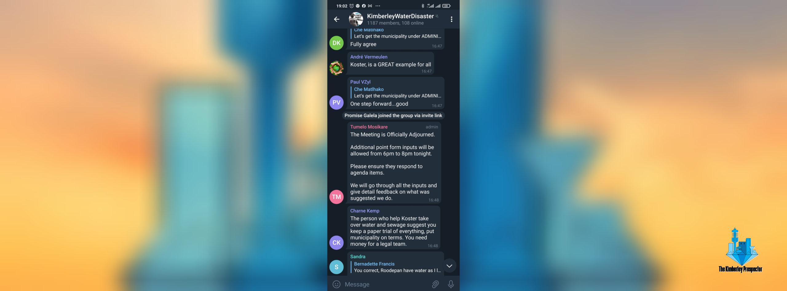 Thousands in Kimberley gather in a first massive online community meeting