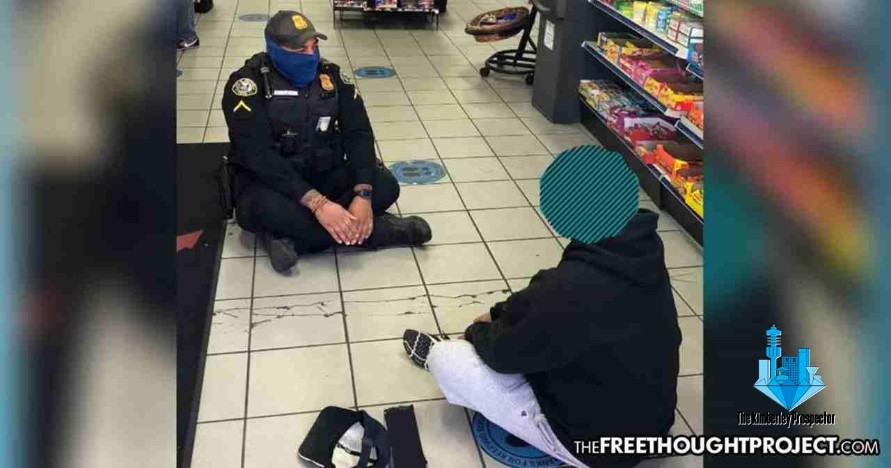 Instead of killing mentally ill man, cop sit down, solve crisis with compassion not force