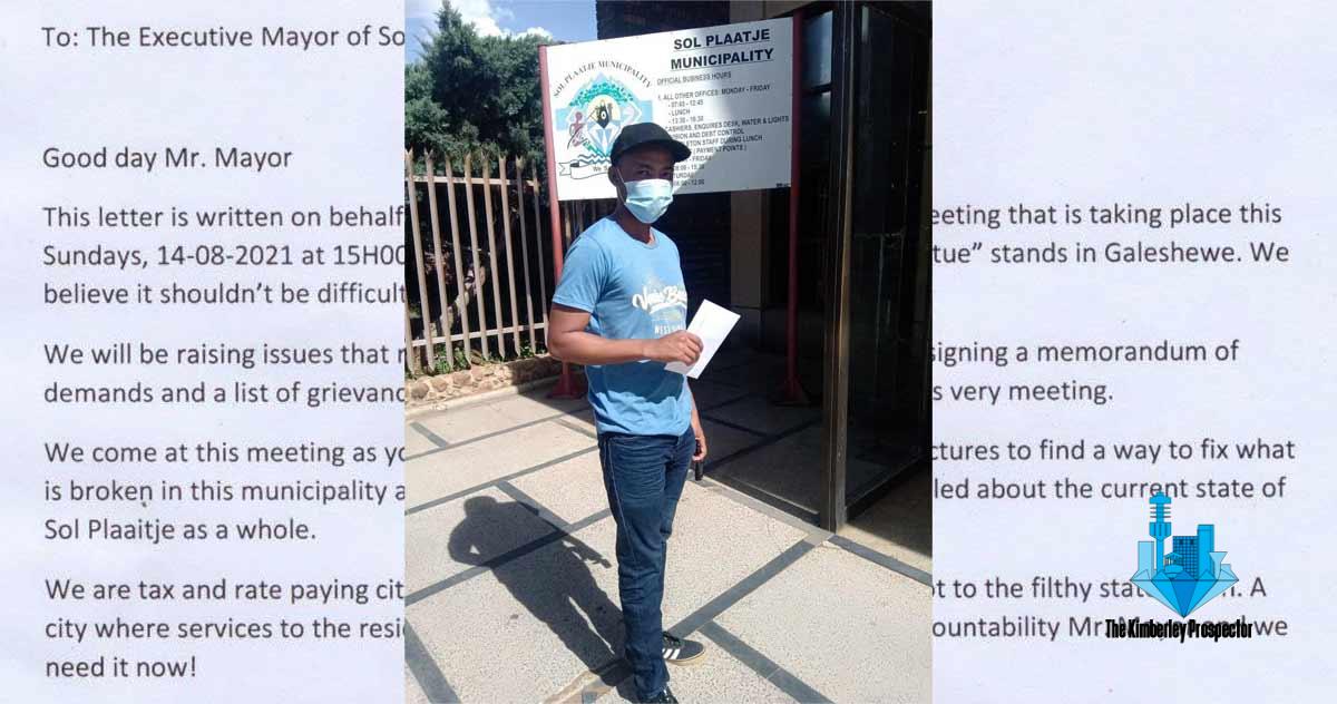 Letter from fed-up residents delivered to municipality