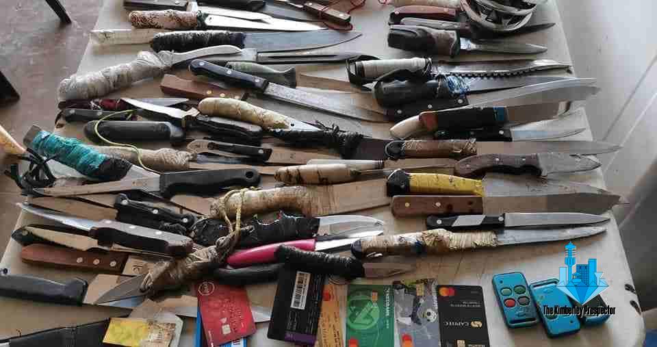 Massive haul of  dangerous weapons confiscated in community during lockdown