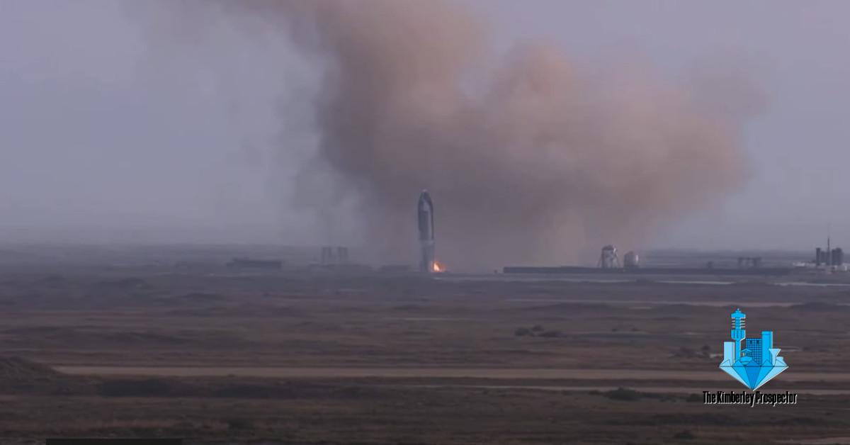 SpaceX Starship prototype blows up after landing for the first time