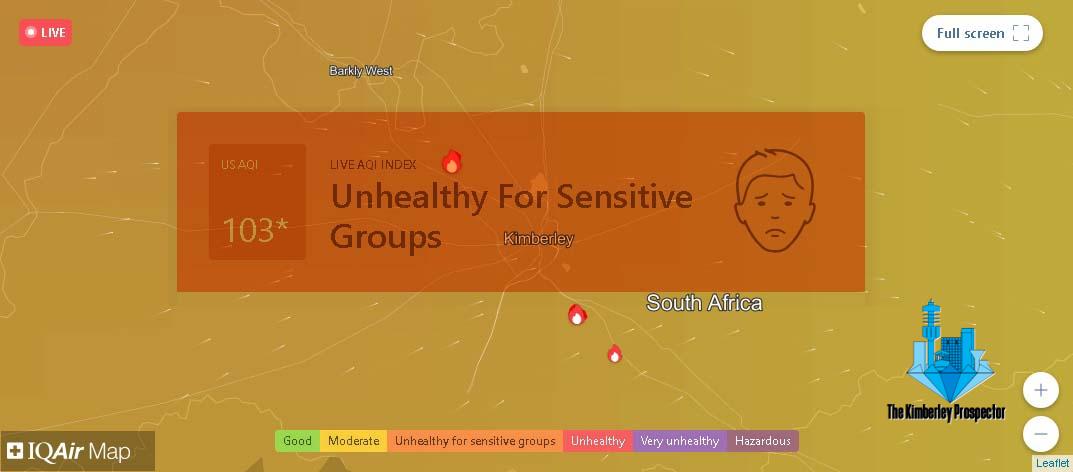 Alarming Air Pollution Levels in Kimberley Pose Health Risks for Residents Alarming Air Pollution Levels in Kimberley Pose Health Risks for Residents